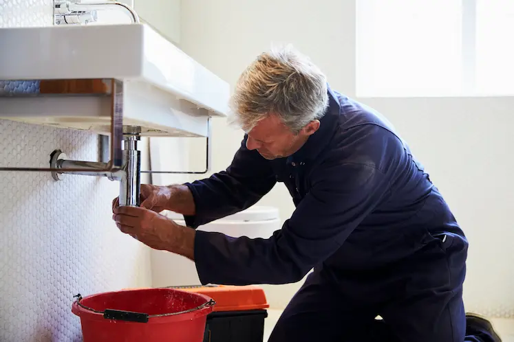 Local plumber clearing a drain in Dudley