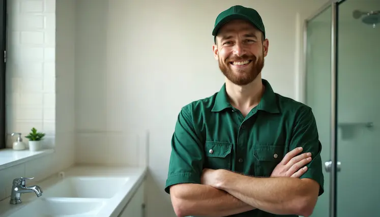 Local tradesperson visiting a property in Blackburn