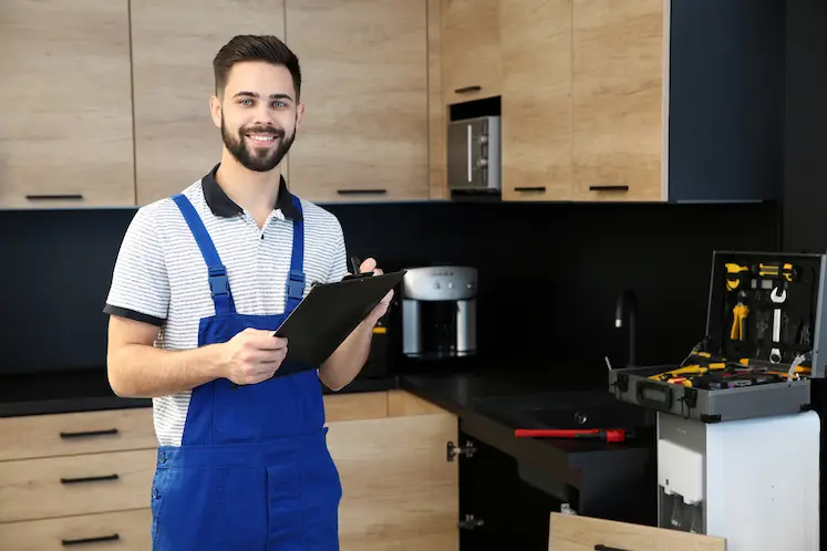 Local tradesperson visiting a property in Lancashire